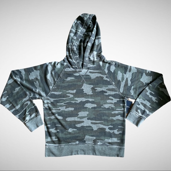 Lucky Brand Vintage Camo Waffle Knit Hoodie S - Picture 4 of 9